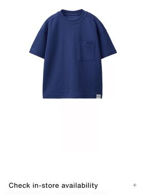 Zara Boys Navy Pocket Tee - Short Sleeve